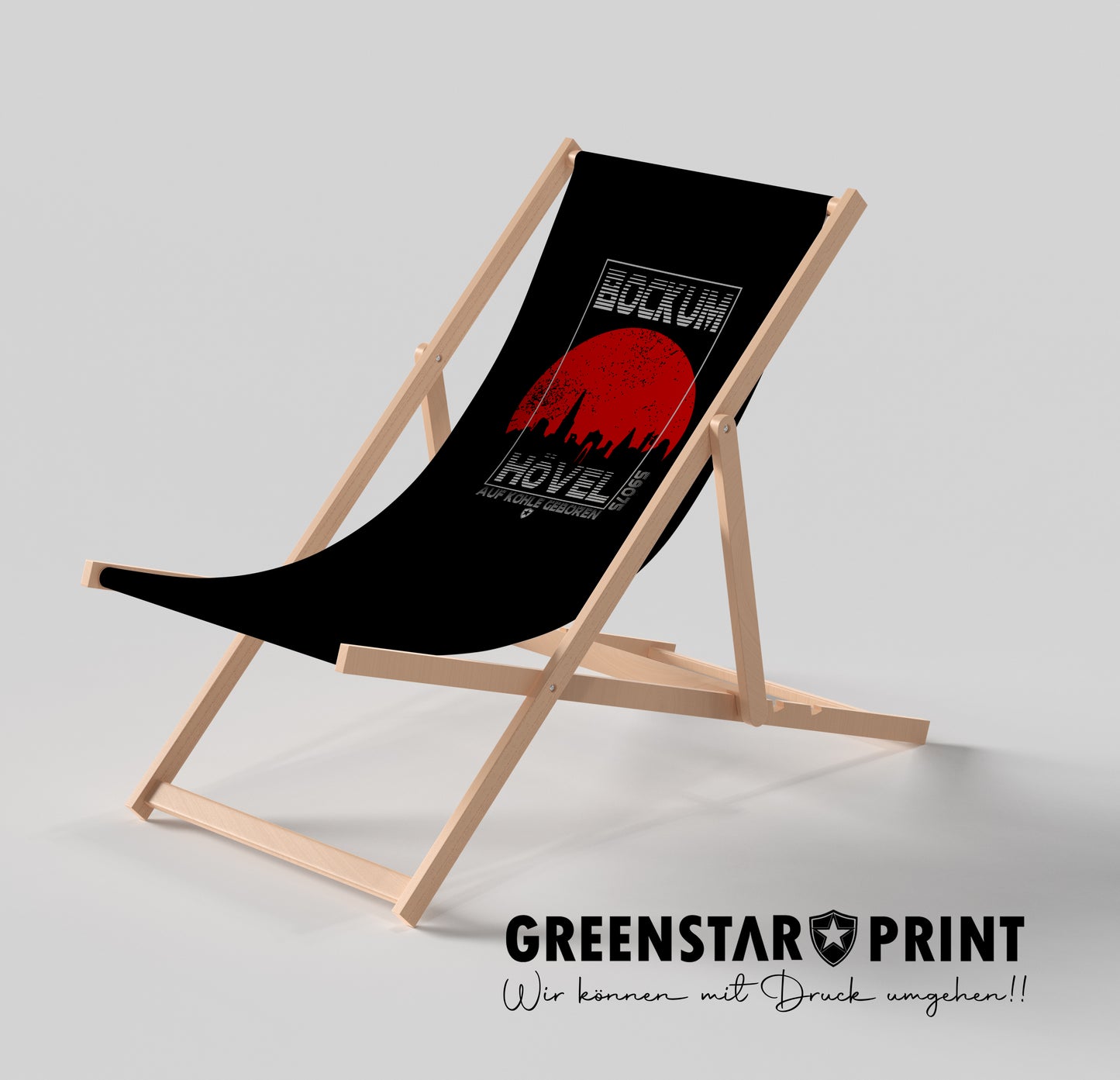Liegestuhl "Beach Chair" Red Sunset Skyline