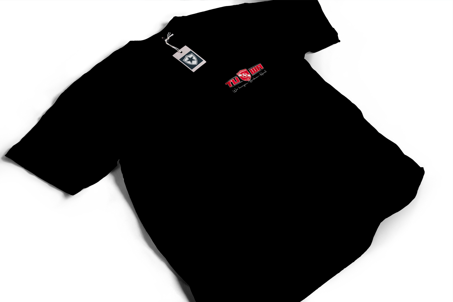 TuWa T-Shirt Baumwolle Schwarz mit kleinem Logo