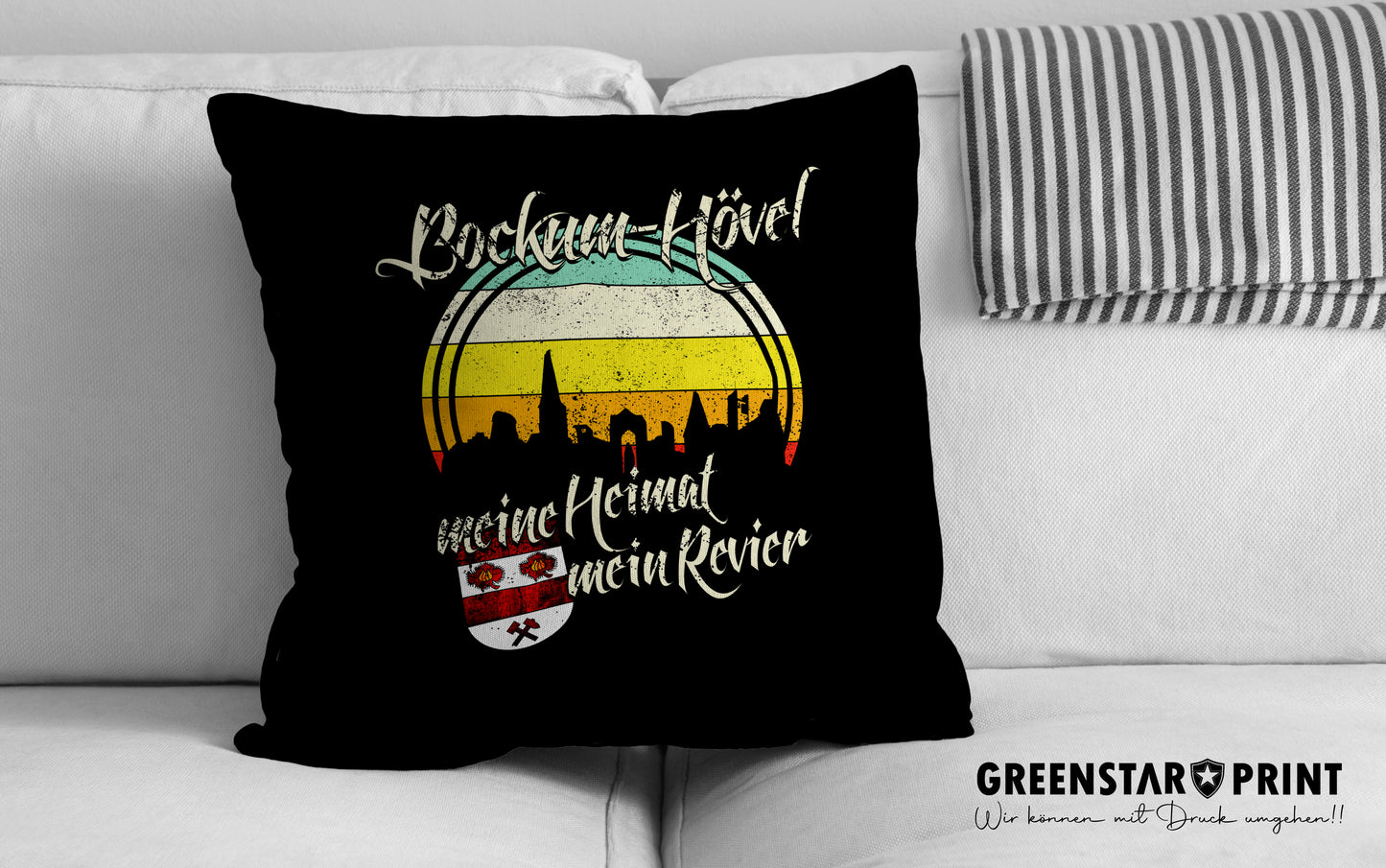 Kissen - Bockum-Hövel " Meine Heimat, mein Revier"
