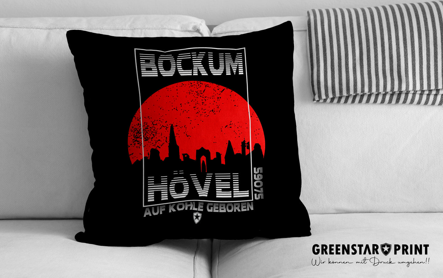 Kissen - Bockum-Hövel " Red Sunset - Skyline"