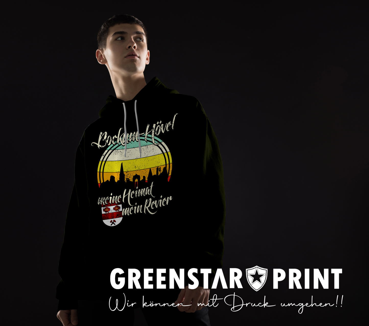 Hoodie / Kapuzenpullover Bockum-Hövel - Meine Heimat-Mein Revier