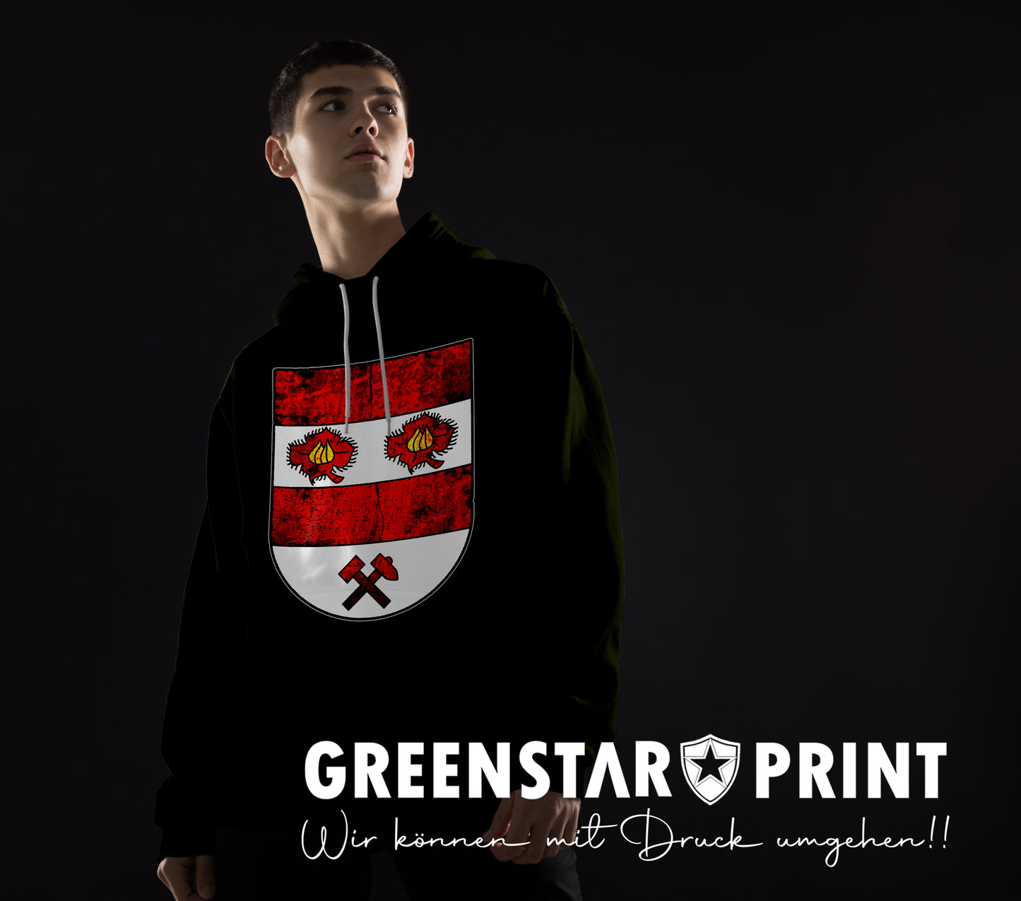 Hoodie / Kapuzenpullover Bockum-Hövel - Stadtwappen