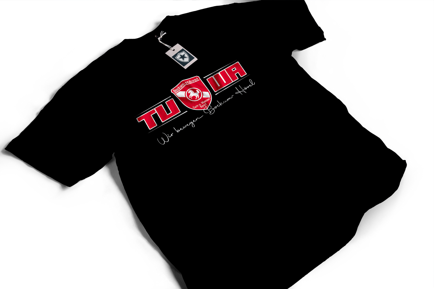 TuWa T-Shirt Baumwolle schwarz mit großem Logo