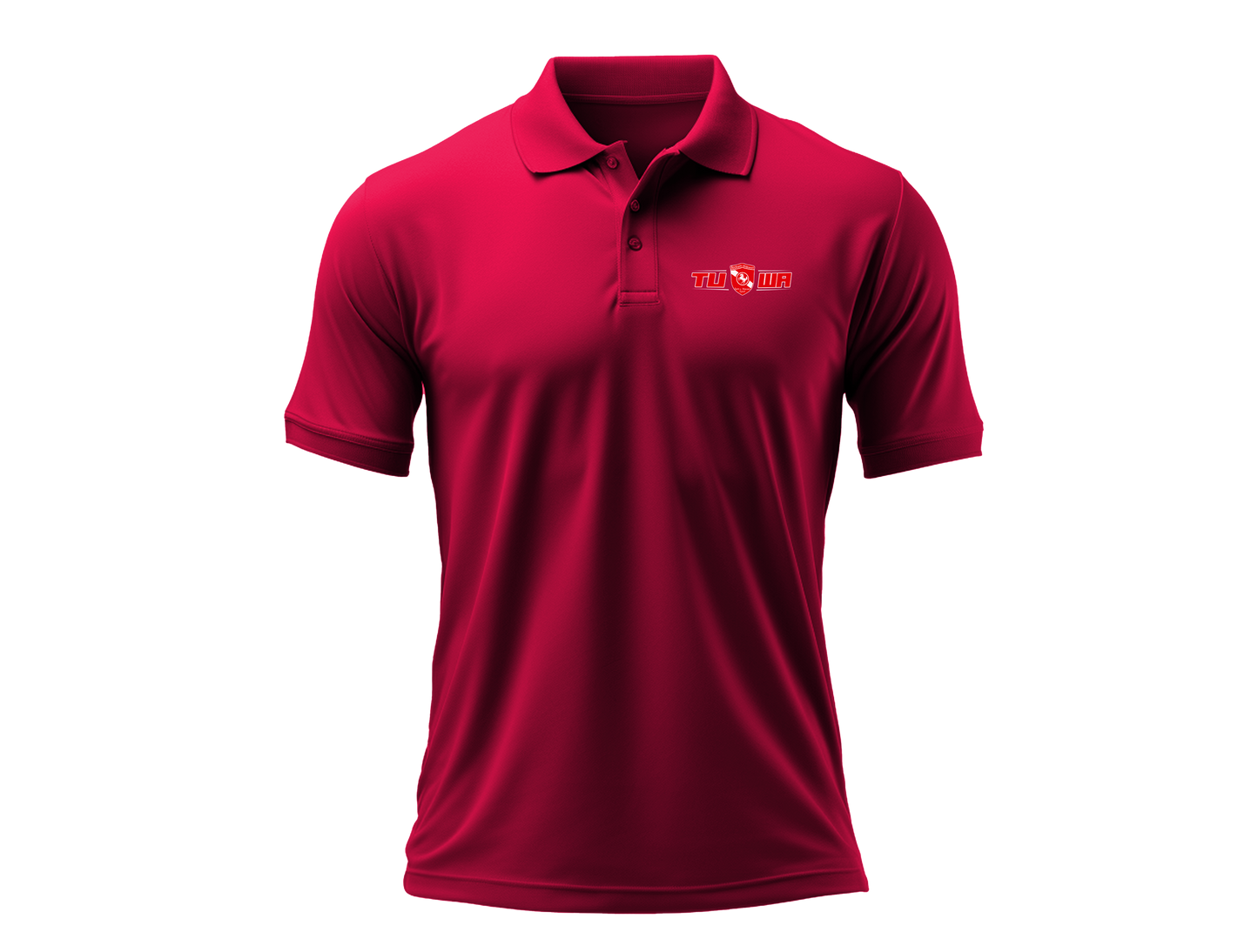 TuWa Polo-Shirt Baumwolle rot mit kleinem Logo