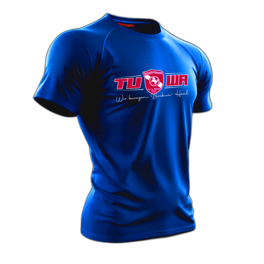 TuWa Sport-Shirt Polyester Blau mit großem Logo