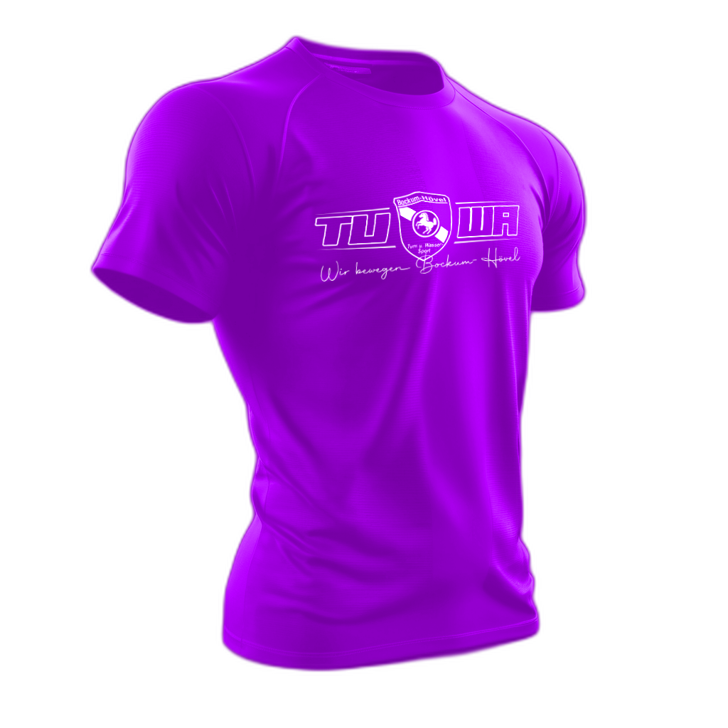 TuWa Sport-Shirt Polyester Magenta Magic mit großem Logo