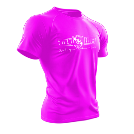 TuWa Sport-Shirt Polyester Neon Pink mit großem Logo