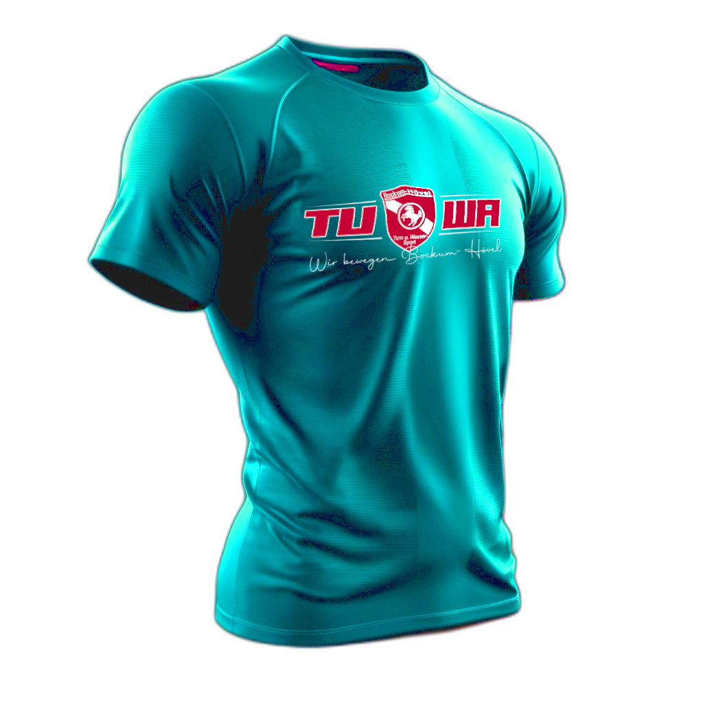 TuWa Sport-Shirt Polyester Türkis mit großem Logo