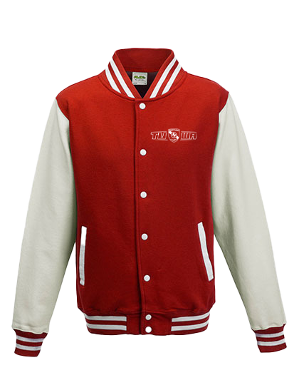 TuWa College Jacke ROT (kleines Logo vorne / Rücken mit großem Logo)