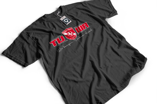 TuWa T-Shirt Baumwolle Dunkelgrau mit großem Logo
