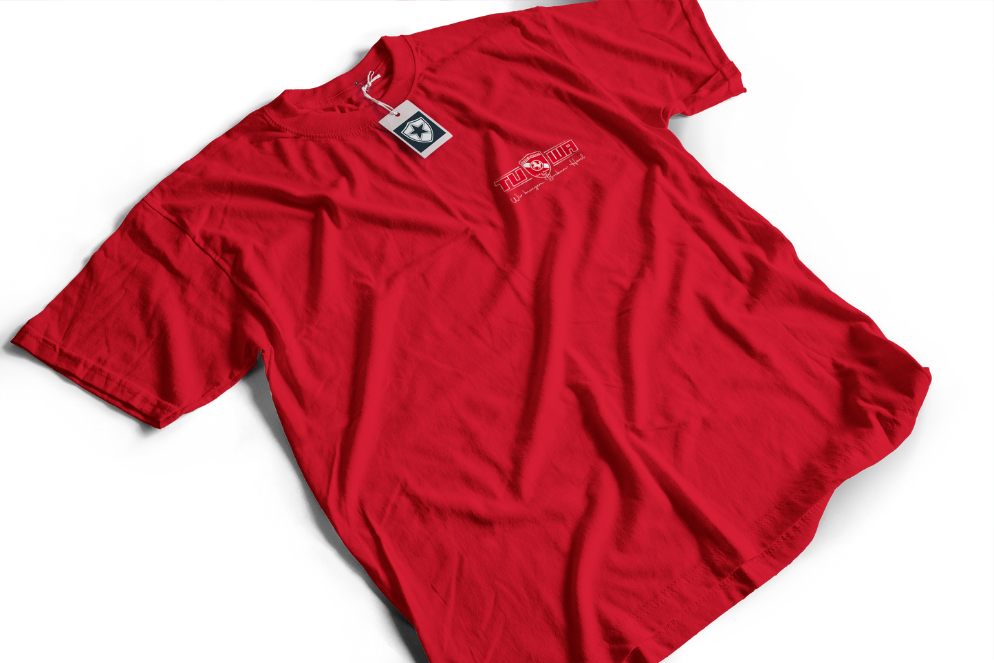 TuWa T-Shirt Baumwolle Rot mit kleinem Logo